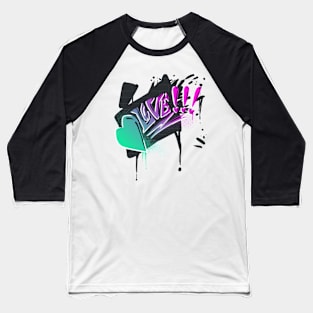 Graffiti Heart (Neon Blacklight) Baseball T-Shirt